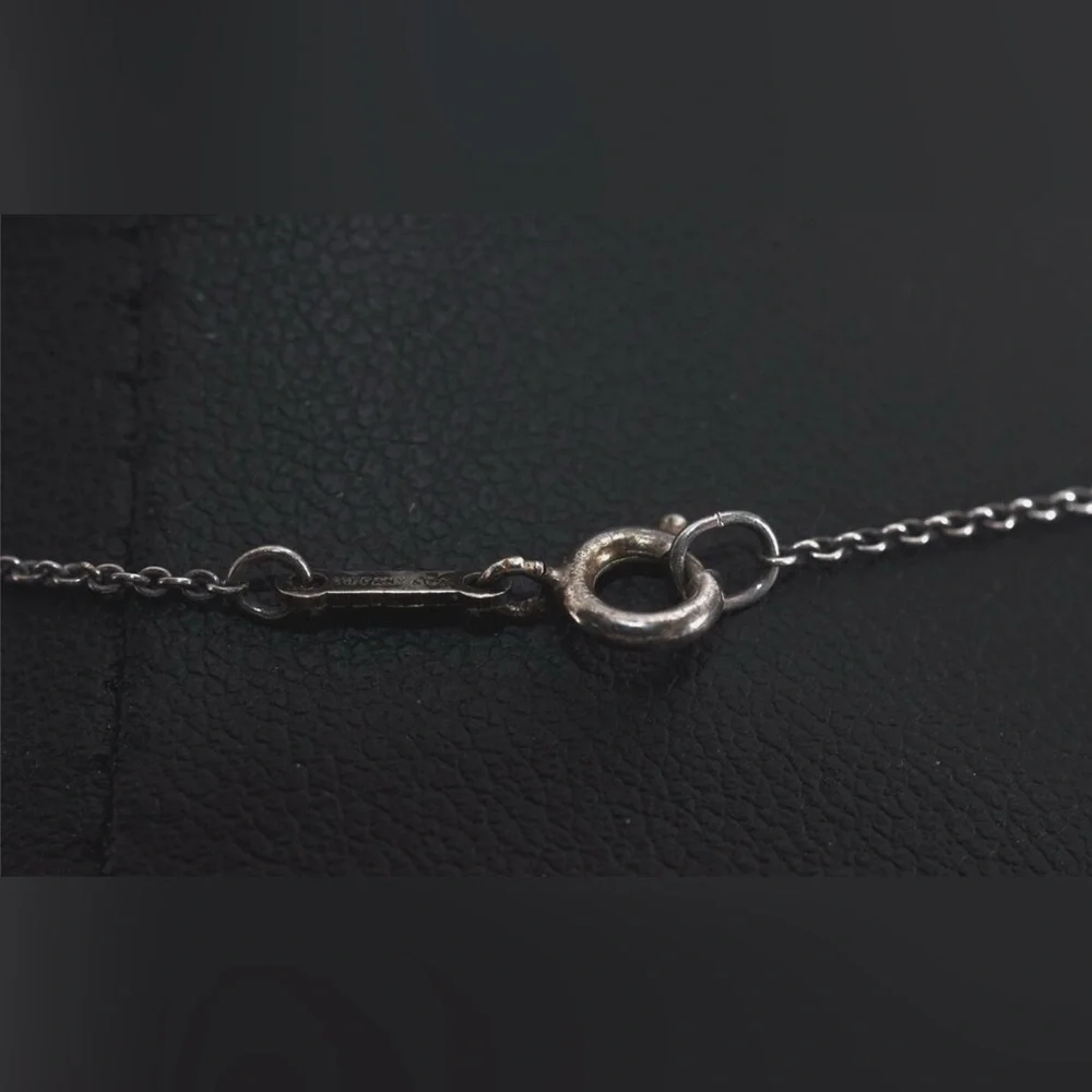 Rare🦄Auth Tiffany Elsa Peretti Silver Knot Pendant Necklace - Picture 7 of 9